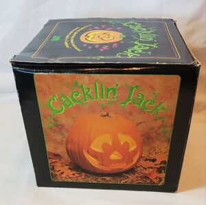 Cacklin' Jack O Lantern Vtg 1994 Glowing Sound Activated NCE Lighted